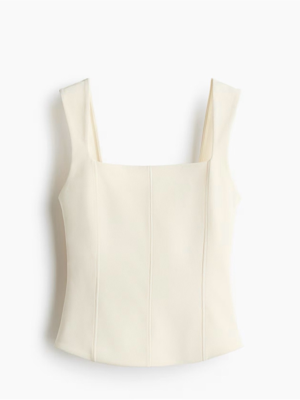 H&M Cream Square-Neck Camisole